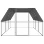 Jaula gallinero de exterior de acero galvanizado 3x6x2 m de vidaXL, Jaulas y habitáculos para animales pequeños - Ref: Foro24...