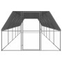 Jaula gallinero de exterior de acero galvanizado 3x12x2 m de vidaXL, Jaulas y habitáculos para animales pequeños - Ref: Foro2...