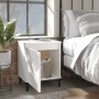 Mesitas de noche con patas de metal blanco 40x30x50 cm de vidaXL, Mesitas de noche - Ref: Foro24-805834, Precio: 51,46 €, Des...