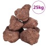 Rocas volcánicas rojas 25 kg 10-30 cm de vidaXL, Decoración de acuarios - Ref: Foro24-155324, Precio: 83,30 €, Descuento: %