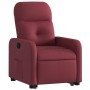 Sillón reclinable elevable tela rojo tinto en Sillones | Comprar online en Foru.es