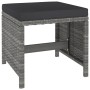 Set de comedor de jardín 6 pzas y cojines ratán sintético gris de vidaXL, Conjuntos de jardín - Ref: Foro24-43905, Precio: 44...
