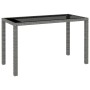 Set de comedor de jardín 6 pzas y cojines ratán sintético gris de vidaXL, Conjuntos de jardín - Ref: Foro24-43905, Precio: 44...
