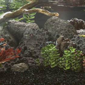 Rocas volcánicas negras 25 kg 10-30 cm de vidaXL, Decoración de acuarios - Ref: Foro24-155326, Precio: 74,77 €, Descuento: %