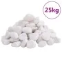 Guijarros pulidos blancos 25 kg 2-5 cm de vidaXL, Decoración de acuarios - Ref: Foro24-155330, Precio: 58,23 €, Descuento: %