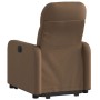 Sillón reclinable elevable de tela marrón en Sillones | Comprar online en Foru.es