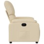 Sillón reclinable de tela crema de vidaXL, Sillones - Ref: Foro24-373419, Precio: 199,53 €, Descuento: %