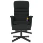 Sillón reclinable masaje con reposapiés cuero sintético negro de vidaXL, Sillones - Ref: Foro24-356715, Precio: 127,51 €, Des...
