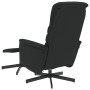 Sillón reclinable masaje con reposapiés cuero sintético negro de vidaXL, Sillones - Ref: Foro24-356715, Precio: 129,32 €, Des...
