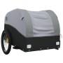 Remolque para bicicleta hierro negro y gris 45 kg de vidaXL, Remolques para bicicletas - Ref: Foro24-94126, Precio: 86,79 €, ...