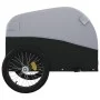 Remolque para bicicleta hierro negro y gris 45 kg de vidaXL, Remolques para bicicletas - Ref: Foro24-94126, Precio: 85,41 €, ...