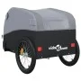 Remolque para bicicleta hierro negro y gris 45 kg de vidaXL, Remolques para bicicletas - Ref: Foro24-94126, Precio: 85,41 €, ...
