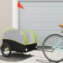 Remolque para bicicleta hierro negro y verde 45 kg de vidaXL, Remolques para bicicletas - Ref: Foro24-94130, Precio: 86,55 €,...