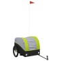 Remolque para bicicleta hierro negro y verde 45 kg de vidaXL, Remolques para bicicletas - Ref: Foro24-94130, Precio: 86,55 €,...