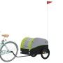 Remolque para bicicleta hierro negro y verde 45 kg de vidaXL, Remolques para bicicletas - Ref: Foro24-94130, Precio: 86,55 €,...