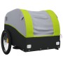 Remolque para bicicleta hierro negro y verde 45 kg de vidaXL, Remolques para bicicletas - Ref: Foro24-94130, Precio: 86,55 €,...