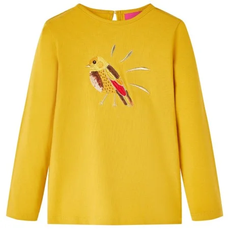 Camiseta infantil de manga larga ocre oscuro 92 de vidaXL, Camisetas para niños - Ref: Foro24-13634, Precio: 8,59 €, Descuent...