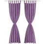 Micro-satin curtains with loops, 2 units, 140x225 cm, lilac. by vidaXL, Curtains and curtains - Ref: Foro24-132226, Price: 26...
