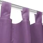 Micro-satin curtains with loops, 2 units, 140x225 cm, lilac. by vidaXL, Curtains and curtains - Ref: Foro24-132226, Price: 26...