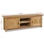 Mueble de TV de madera de teca maciza 120x30x40 cm de vidaXL, Muebles TV - Ref: Foro24-244485, Precio: 261,97 €, Descuento: %