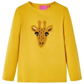 Camiseta infantil de manga larga ocre oscuro 104 de vidaXL, Camisetas para niños - Ref: Foro24-13480, Precio: 8,59 €, Descuen...