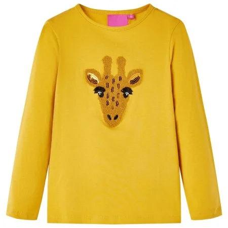 Camiseta infantil de manga larga ocre oscuro 104 de vidaXL, Camisetas para niños - Ref: Foro24-13480, Precio: 8,59 €, Descuen...
