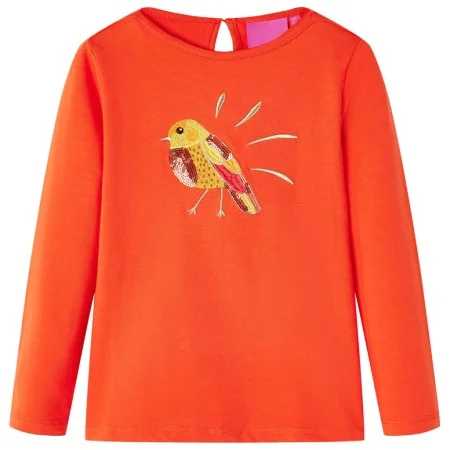 Camiseta infantil de manga larga naranja oscuro 140 de vidaXL, Camisetas para niños - Ref: Foro24-13648, Precio: 8,59 €, Desc...