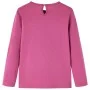 Camiseta infantil de manga larga estampado de caballo frambuesa 128 de vidaXL, Camisetas para niños - Ref: Foro24-14027, Prec...