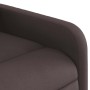 Sillón reclinable elevable tela marrón oscuro en Sillones | Comprar online en Foru.es