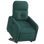 Sillón reclinable elevable tela verde oscuro en Sillones | Comprar online en Foru.es