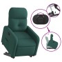 Sillón reclinable elevable tela verde oscuro en Sillones | Comprar online en Foru.es
