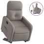 Sillón reclinable elevable tela gris taupe en Sillones | Comprar online en Foru.es