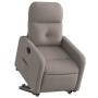 Sillón reclinable elevable tela gris taupe en Sillones | Comprar online en Foru.es