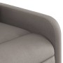 Sillón reclinable elevable tela gris taupe en Sillones | Comprar online en Foru.es