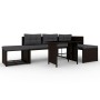 Set de muebles de jardín 4 piezas ratán sintético marrón de vidaXL, Conjuntos de jardín - Ref: Foro24-44288, Precio: 277,01 €...