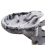Rascador para gatos poste rascador de sisal 150 cm huellas gris de vidaXL, Mobiliario para gatos - Ref: Foro24-170486, Precio...