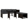 Set de muebles de jardín 4 piezas ratán sintético marrón de vidaXL, Conjuntos de jardín - Ref: Foro24-44288, Precio: 277,01 €...