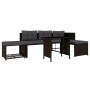 Set de muebles de jardín 4 piezas ratán sintético marrón de vidaXL, Conjuntos de jardín - Ref: Foro24-44288, Precio: 277,01 €...