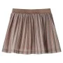 Falda plisada infantil con purpurina marrón y rosa 128 de vidaXL, Pantalones de niños - Ref: Foro24-14557, Precio: 12,96 €, D...