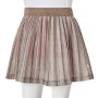Falda plisada infantil con purpurina marrón y rosa 128 de vidaXL, Pantalones de niños - Ref: Foro24-14557, Precio: 12,96 €, D...