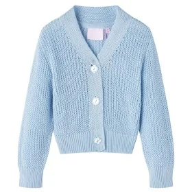 Cárdigan de punto infantil azul 128 de vidaXL, Ropa de abrigo para niños - Ref: Foro24-14583, Precio: 14,91 €, Descuento: %