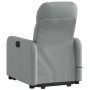 Sillón de masaje reclinable de pie de tela gris claro en Sillones | Comprar online en Foru.es