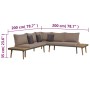 Juego muebles de jardín 4 piezas y cojines madera maciza acacia de vidaXL, Conjuntos de jardín - Ref: Foro24-44240, Precio: 6...