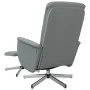 Sillón reclinable de masaje con reposapiés tela gris claro de vidaXL, Sillones - Ref: Foro24-356582, Precio: 149,60 €, Descue...