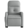 Sillón de masaje reclinable de pie de tela gris claro en Sillones | Comprar online en Foru.es