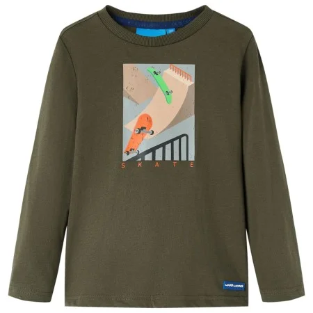 Camiseta infantil de manga larga caqui 92 de vidaXL, Camisetas para niños - Ref: Foro24-12819, Precio: 8,12 €, Descuento: %