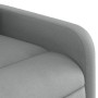 Sillón de masaje reclinable de pie de tela gris claro en Sillones | Comprar online en Foru.es