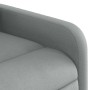 Sillón de masaje reclinable de pie de tela gris claro en Sillones | Comprar online en Foru.es