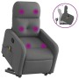 Silla de masaje reclinable de pie de tela gris oscuro en Sillones | Comprar online en Foru.es