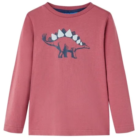 Camiseta infantil de manga larga rojo oscuro 128 de vidaXL, Camisetas para niños - Ref: Foro24-12867, Precio: 8,30 €, Descuen...